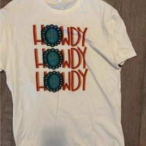 Howdy howdy howdy! Western Tee! Vintage looking! Size large!